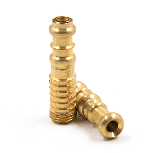 Small Brass Ornate Stem (2 Piece) The Bong Shop