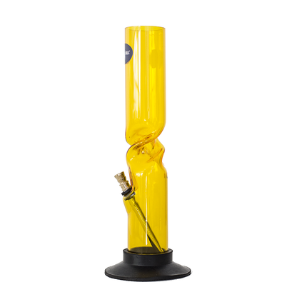 Acrylic Twist Bong - Yellow The Bong Shop