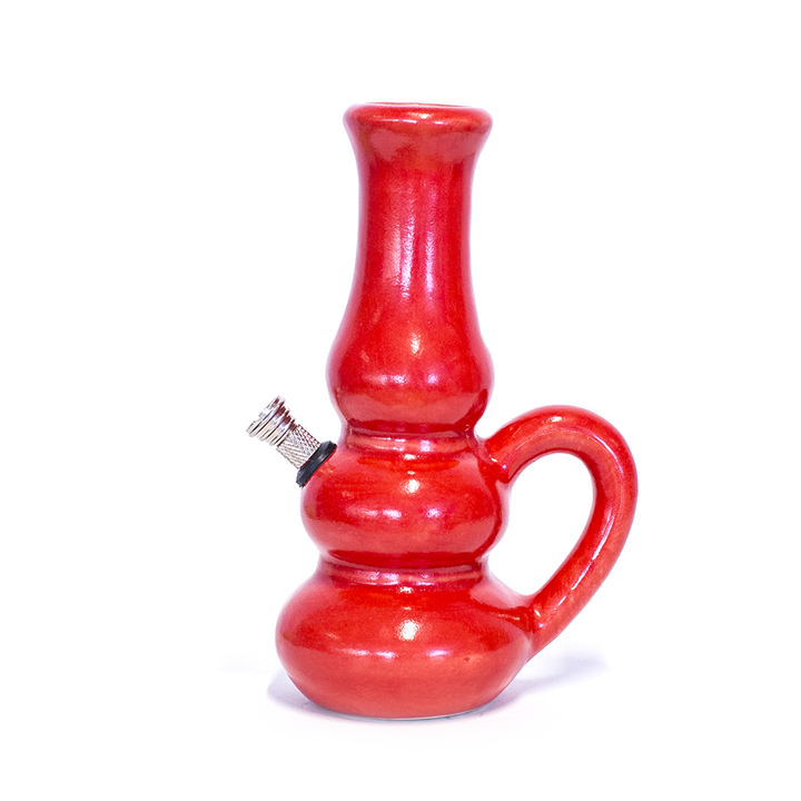 Aladdin Triple Bubble Ceramic Bong - Red The Bong Shop