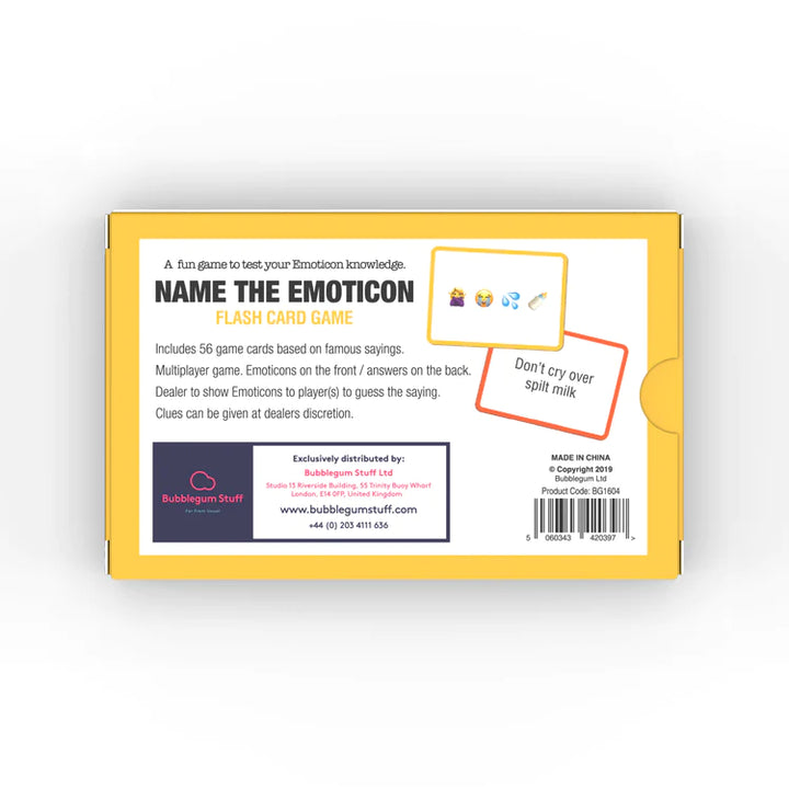 Games - Name The Emoticon Card Game [Original] Bubblegum Stuff