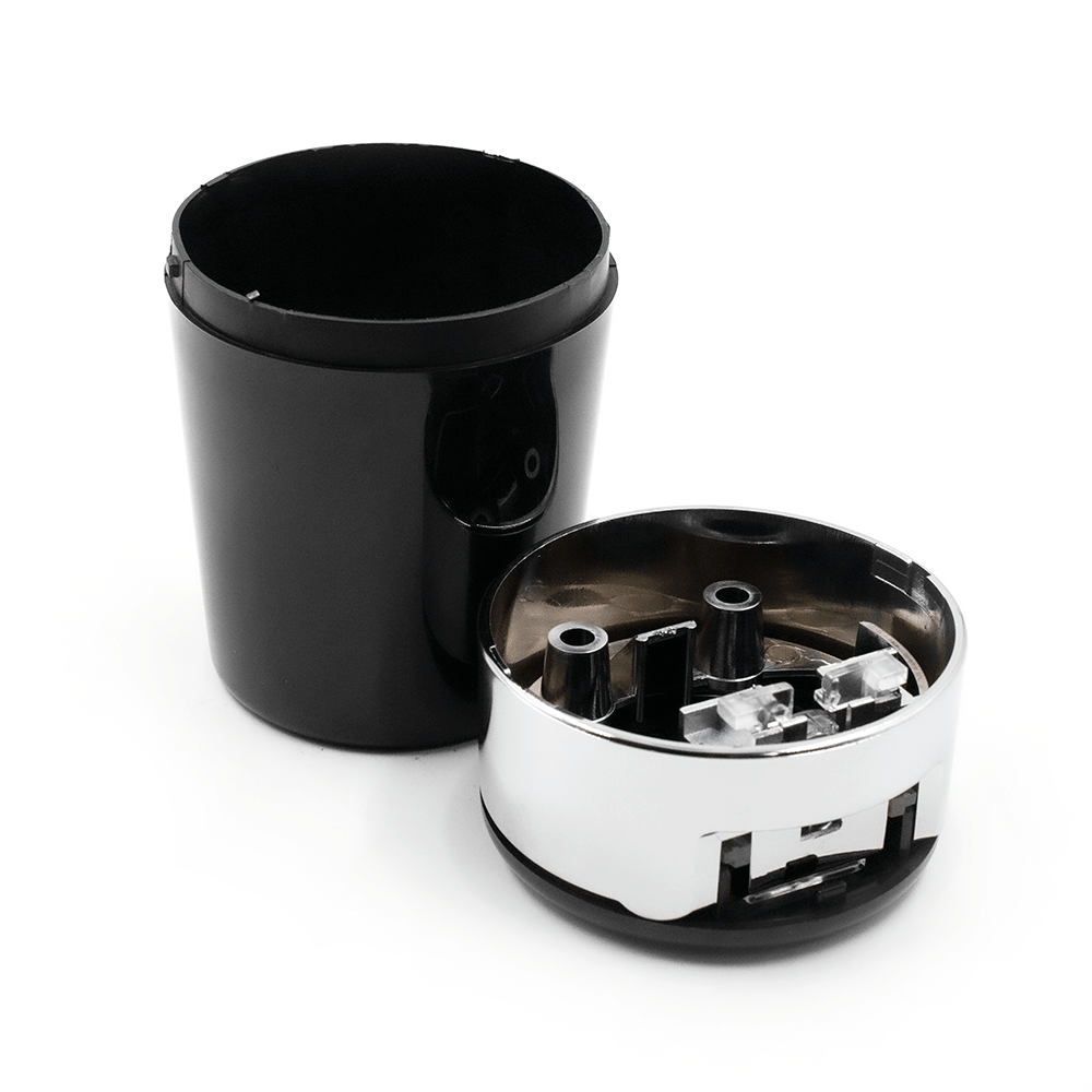 ASHTRAY- SUGAR SKUL BK/WH CHECK LID W/LED LIGHT The Bong Shop
