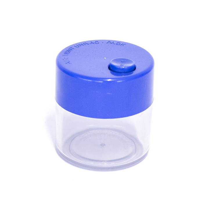 [UNIVAC] Plastic Vacuum Seal Canister - Blue and Clear The Bong Shop
