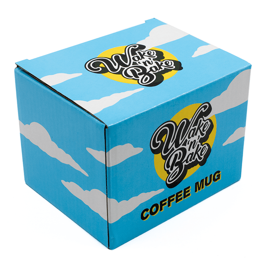 Ouija Pattern Black Mug Wake 'n' Bake