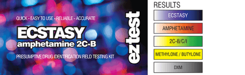 EZ Test Ecstasy Test Kit - MDMA / Methamphetamine / Molly EZTEST