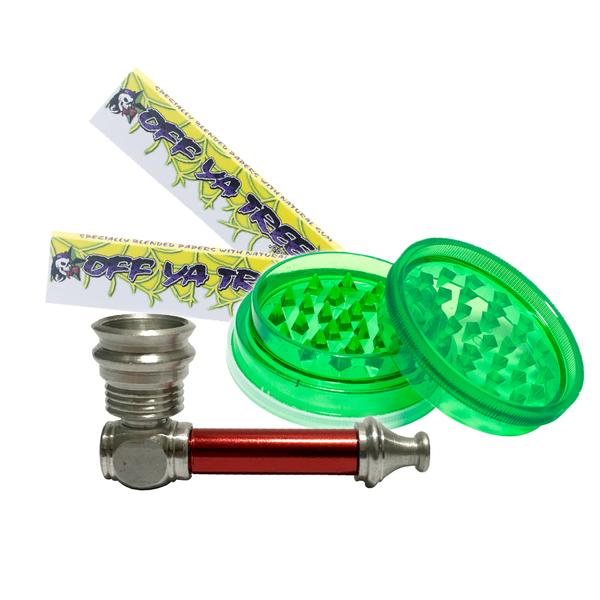 GIFT PACK PIPE PAPERS GRINDER The Bong Shop
