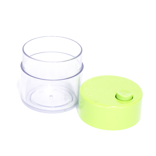 [UNIVAC] Plastic Vacuum Seal Canister - Yellow and Clear The Bong Shop