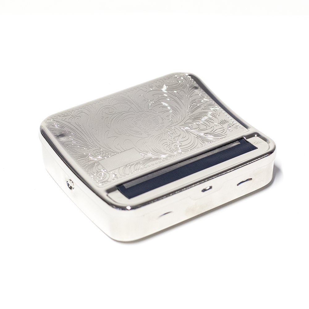 Rolling Machine - 8cm - Silver Case The Bong Shop
