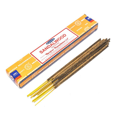INCENSE - SATYA Nag Champa SANDALWOOD STICKS 15g The Bong Shop