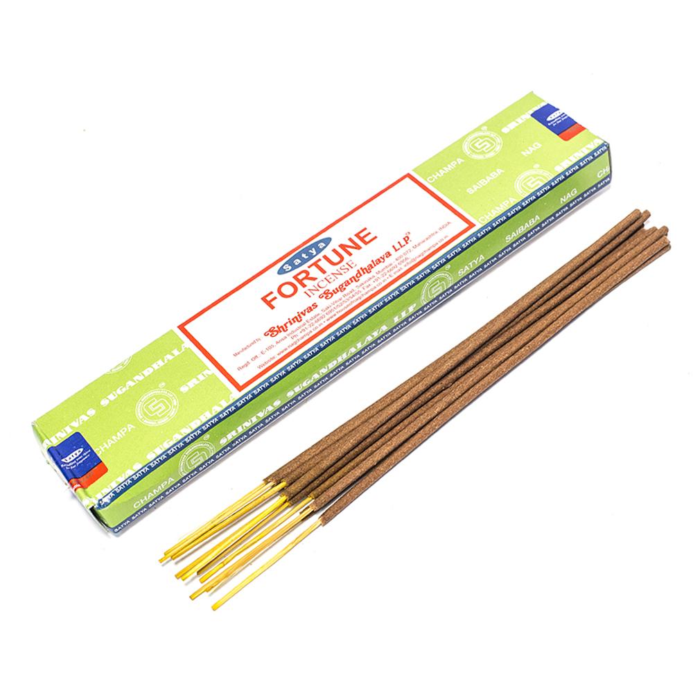 INCENSE - SATYA Nag Champa FORTUNE STICKS 15g The Bong Shop