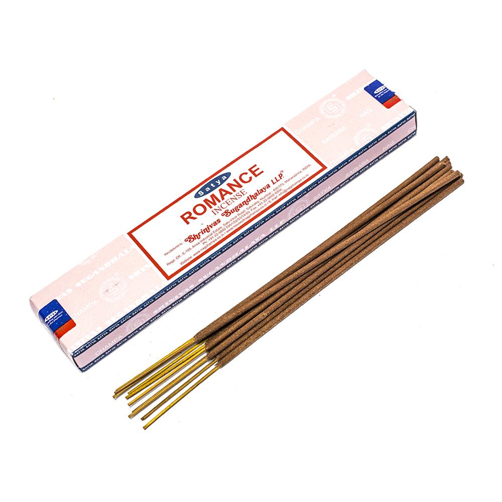 INCENSE - SATYA Nag Champa ROMANCE STICKS 15g The Bong Shop