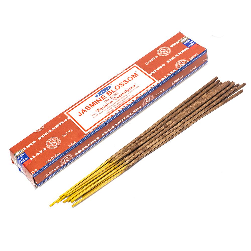 INCENSE - SATYA Nag Champa JASMINE BLOSSOM STICKS 15g – The Bong Shop