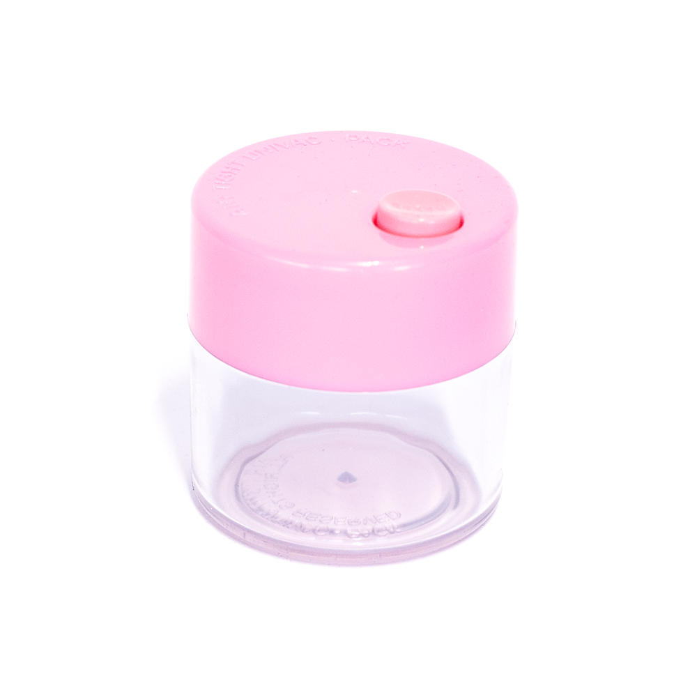 [UNIVAC] Plastic Vacuum Seal Canister - Pink and Clear The Bong Shop