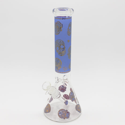 Sugar Skull Glass Bong - Blue Planet X