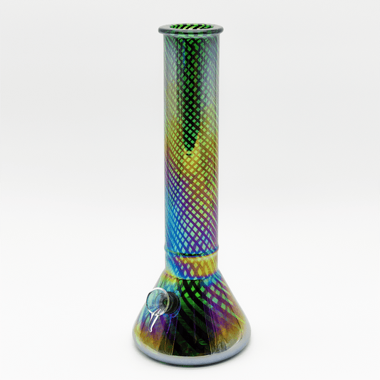 Aurora Glass Bong - Green Planet X