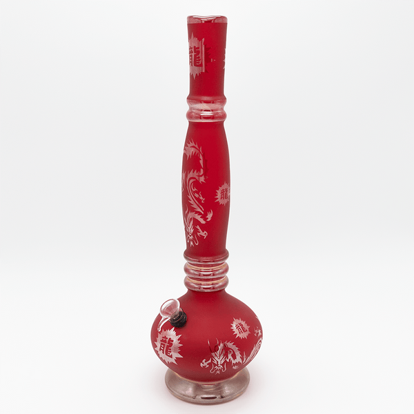 Chinese Dragon Glass Bong - Frosted Cherry Planet X