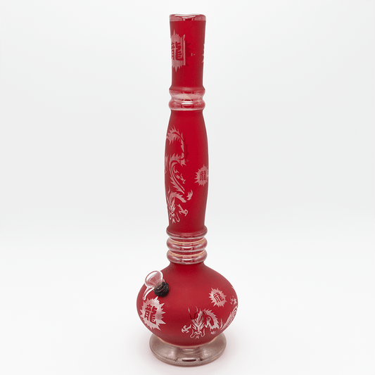 Chinese Dragon Glass Bong - Frosted Cherry Planet X