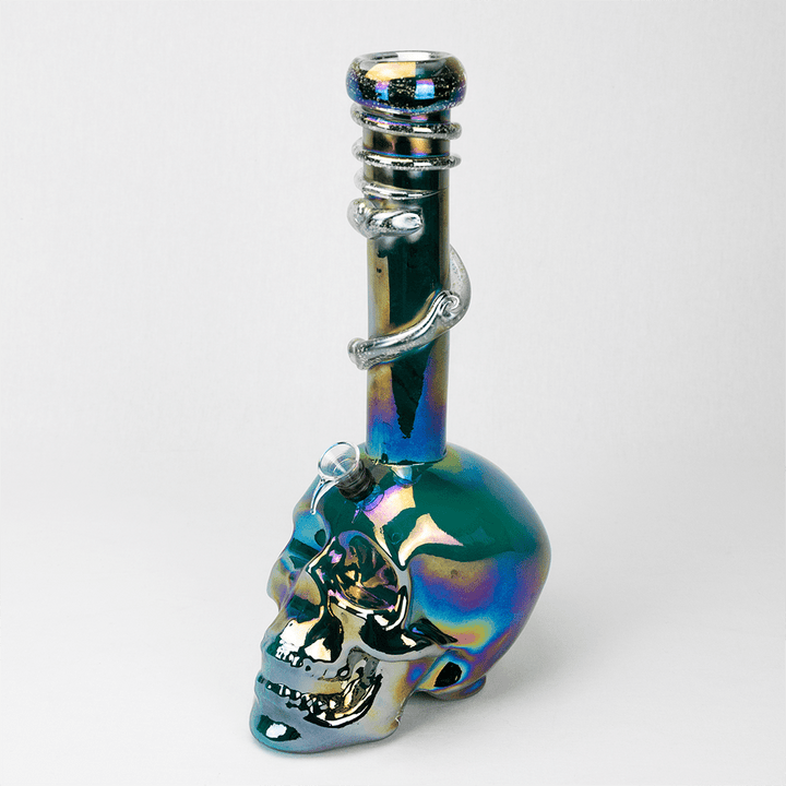 Death Skull Bong - Slick Blue Planet X