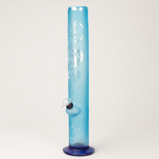 Skull Island Glass Bong - Light Blue Planet X