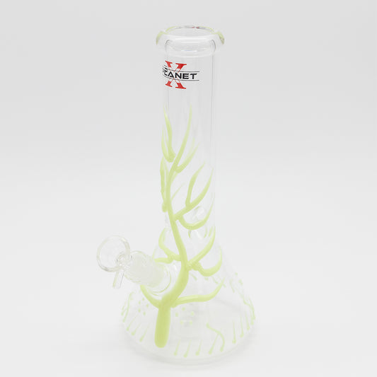 Yellow Lava Tree Glass Bong [Glow] Planet X