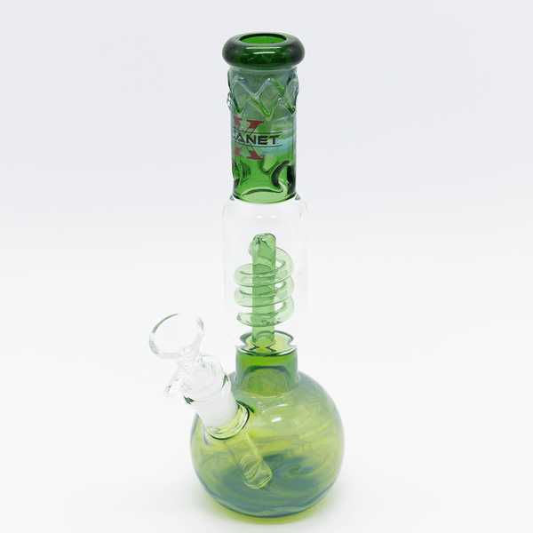 Sand Drift Glass Bong - Green Planet X