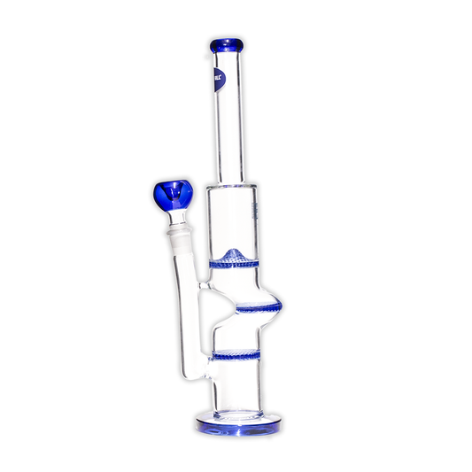 Kinky Triple Screen Glass Bong Waterfall