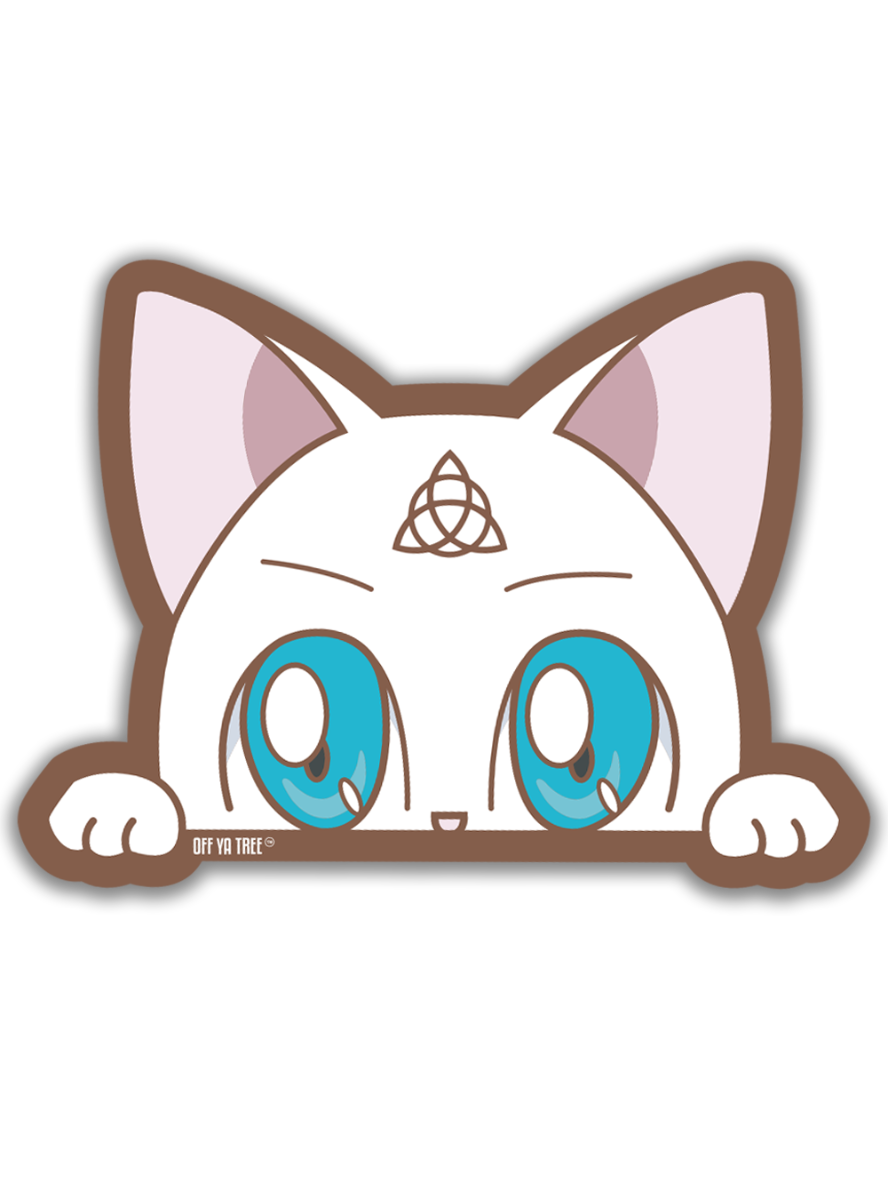 STICKER - PEAKING KITTY OYT Off Ya Tree