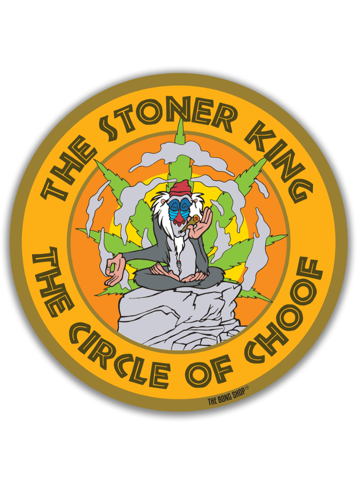 STICKER - STONER KING TBS The Bong Shop